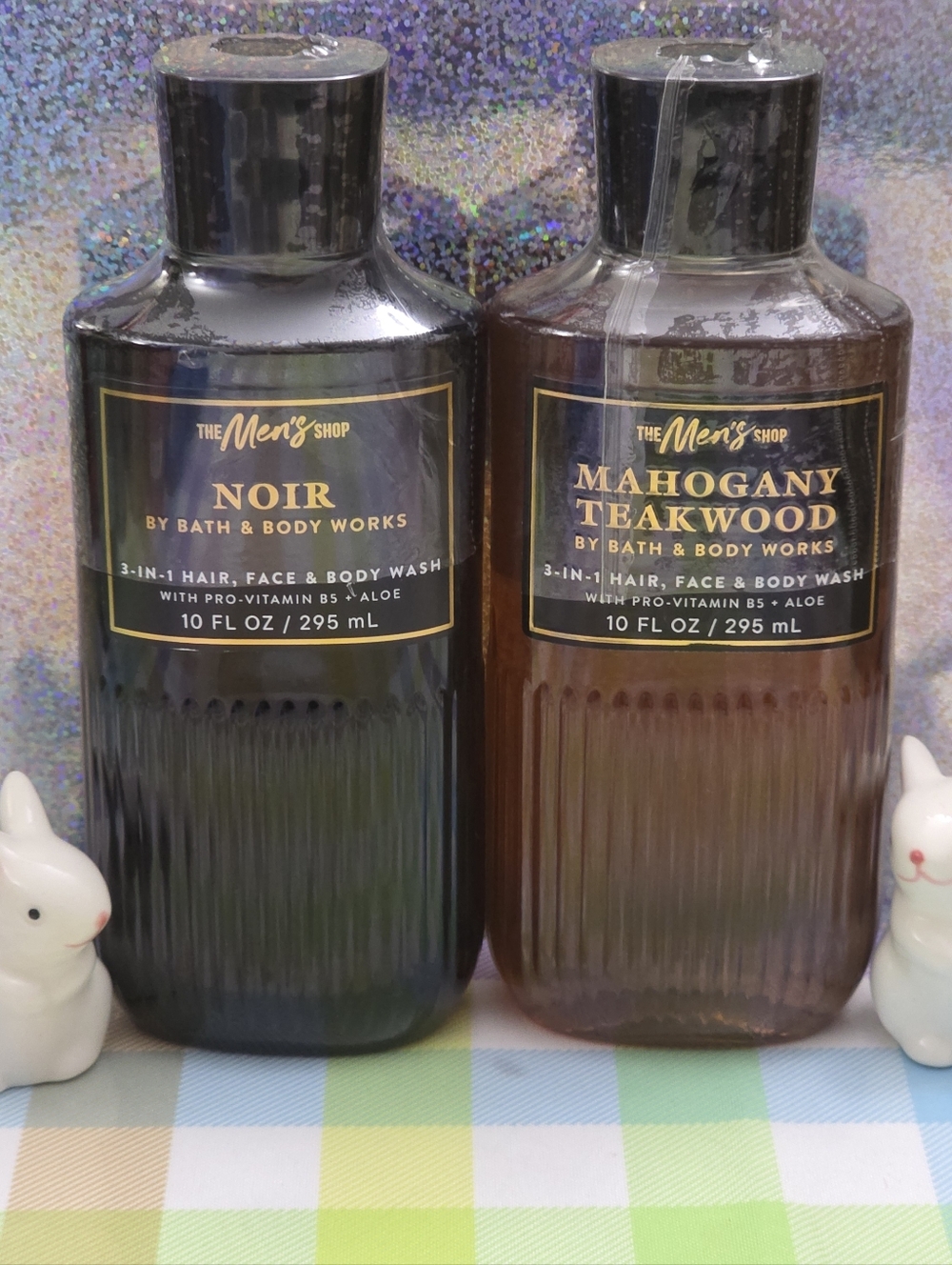 Bath & Body Works Men's Noir & Mahogany Teakwood 2-Pack Body Wash Set NEW - Picture 1 of 3